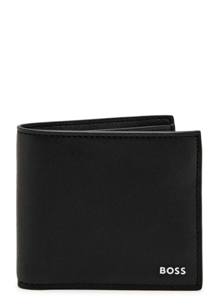 Boss Zair Saffiano Leather Wallet - Black Cover