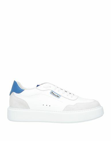 Pollini Man Sneakers White Leather Cover