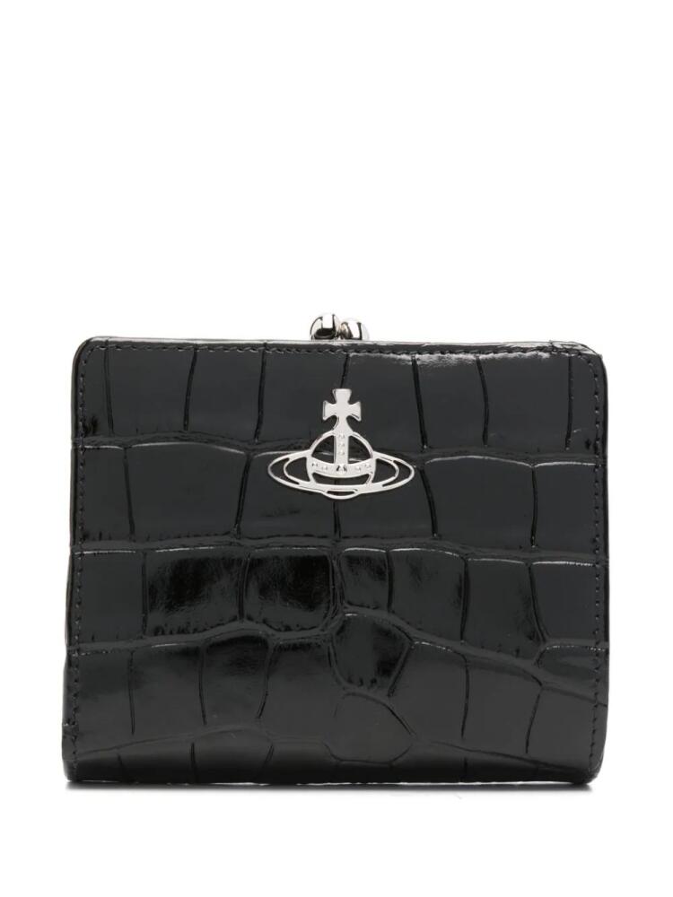 Vivienne Westwood crocodile-embossed wallet - Black Cover