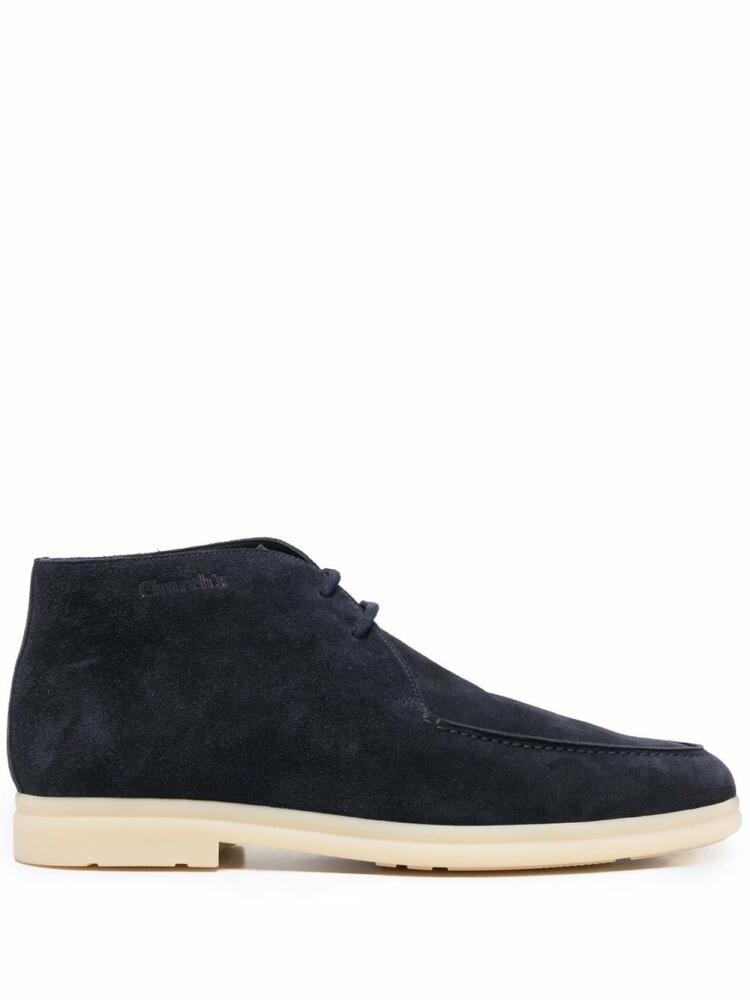 Church's Goring soft suede lace-up boots - Blue Cover