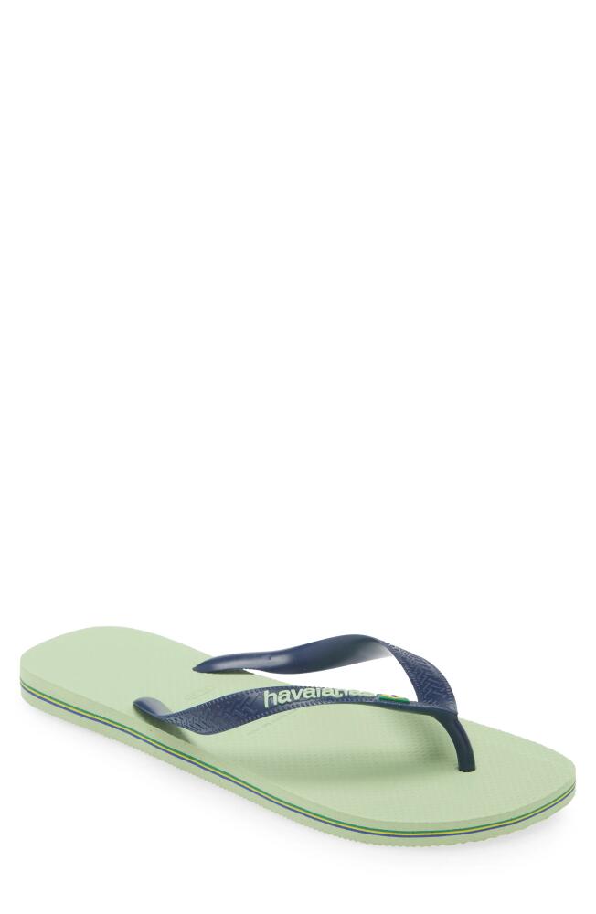 Havaianas Brazil Logo Flip Flop in Citronella Cover