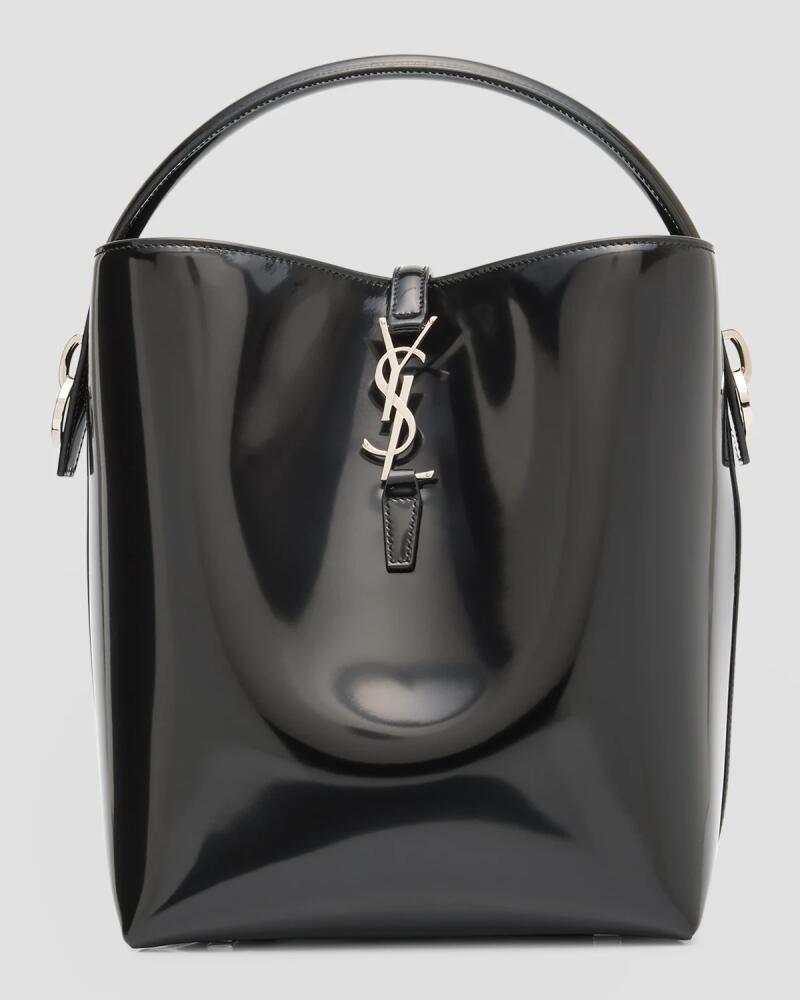 Saint Laurent Le 37 YSL Bucket Bag in Spazzolato Leather Cover