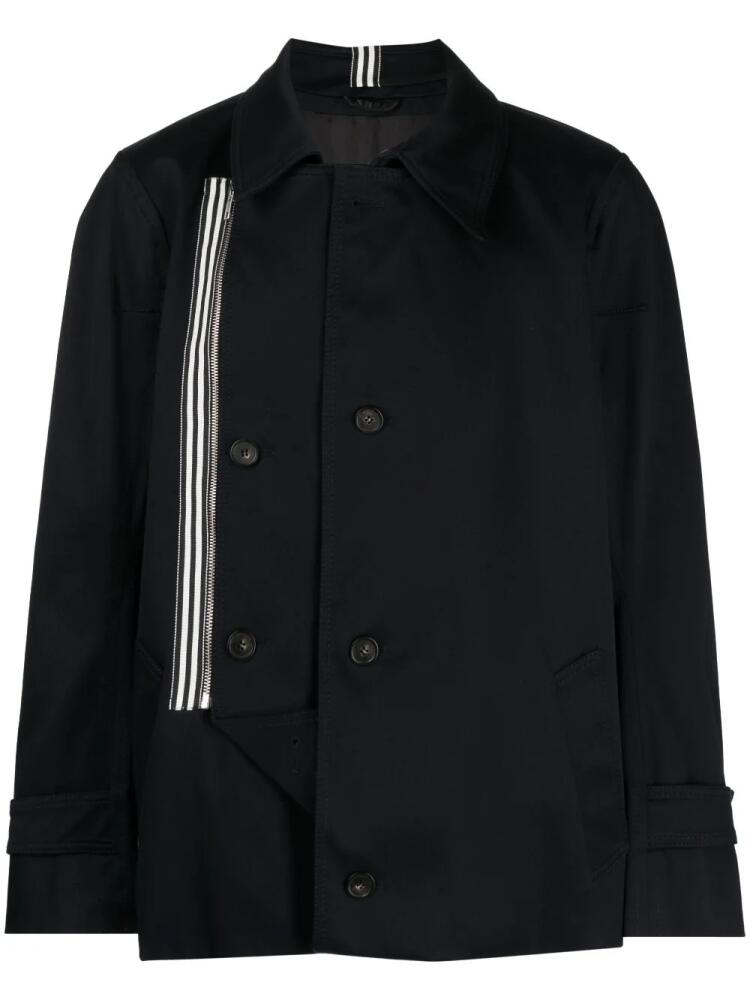 marina yee asymmetric cotton jacket - Black Cover