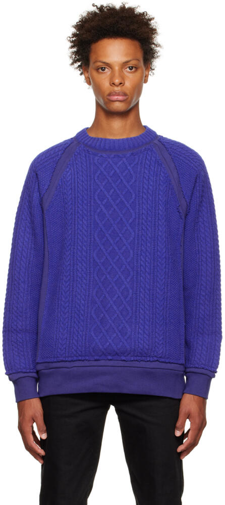 Undercoverism Blue Crewneck Sweater Cover