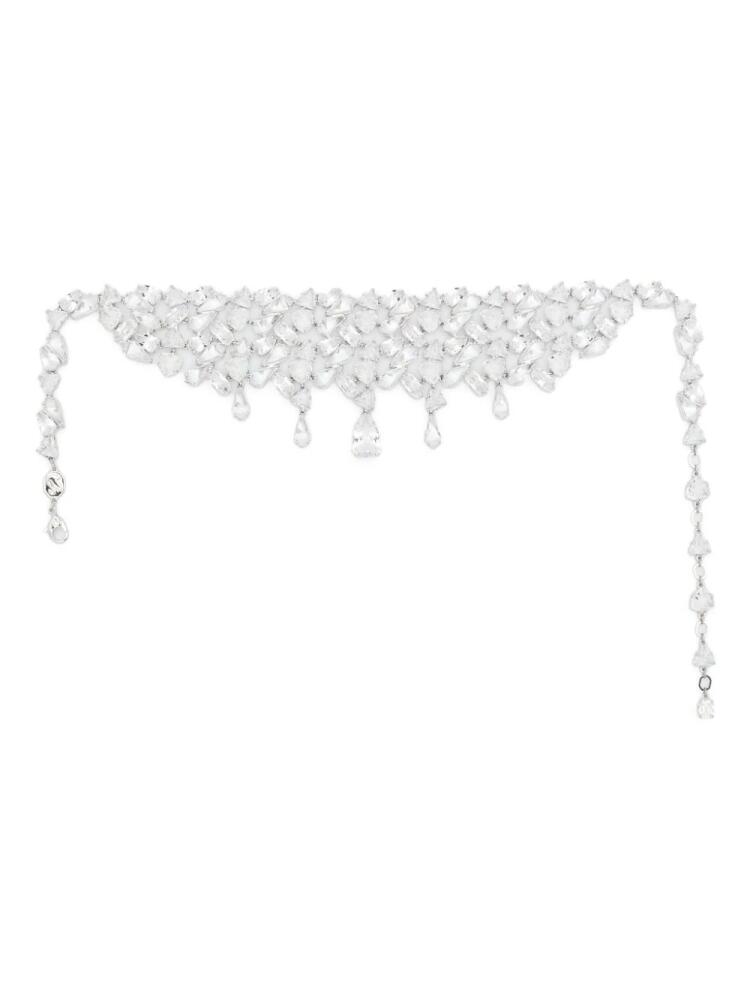 Swarovski Mesmera crystal choker necklace - Silver Cover