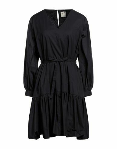 L' Autre Chose Woman Mini dress Black Cotton Cover