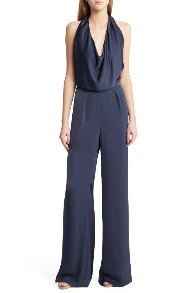 Ramy Brook Harriet Halter Wide Leg Jumpsuit in Navy Cover