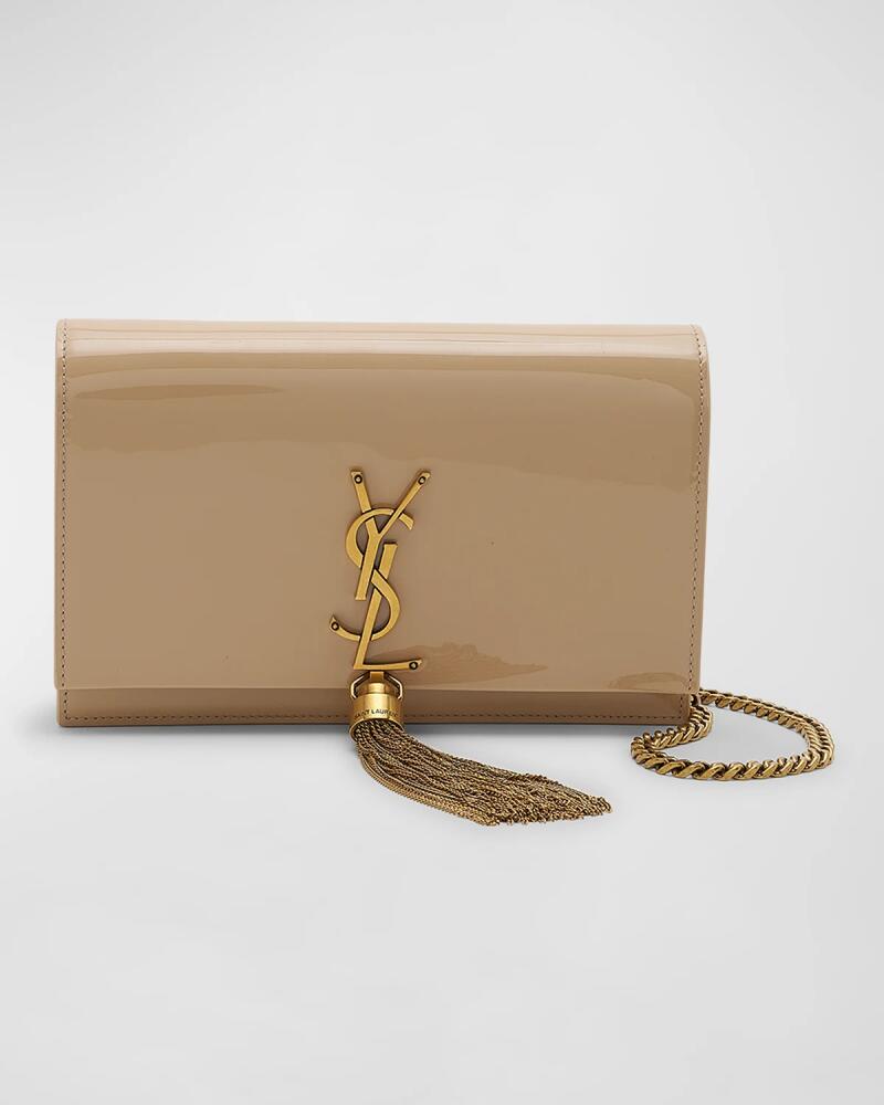 Saint Laurent Kate Small Tassel YSL Wallet on Chain in Patent Leather Cover