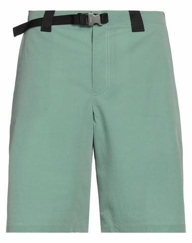 Jacquemus Man Shorts & Bermuda Shorts Sage green Viscose, Linen Cover