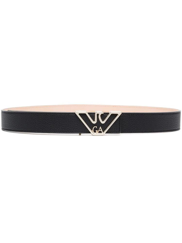 Emporio Armani logo-buckle belt - Black Cover