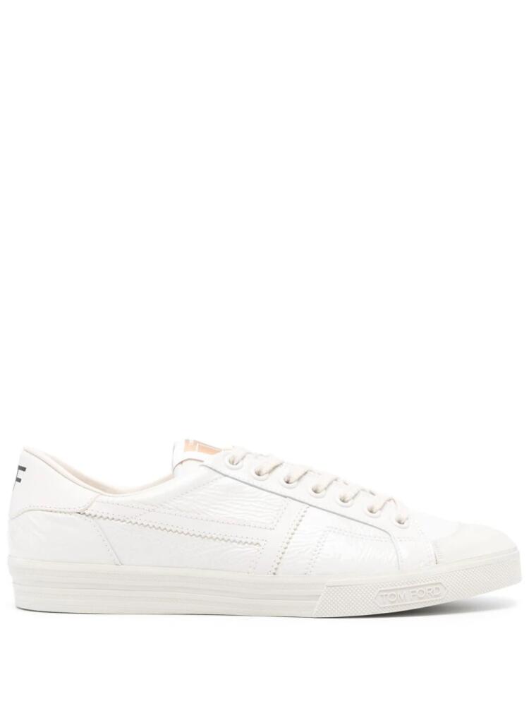 TOM FORD Jarvis leather sneakers - White Cover