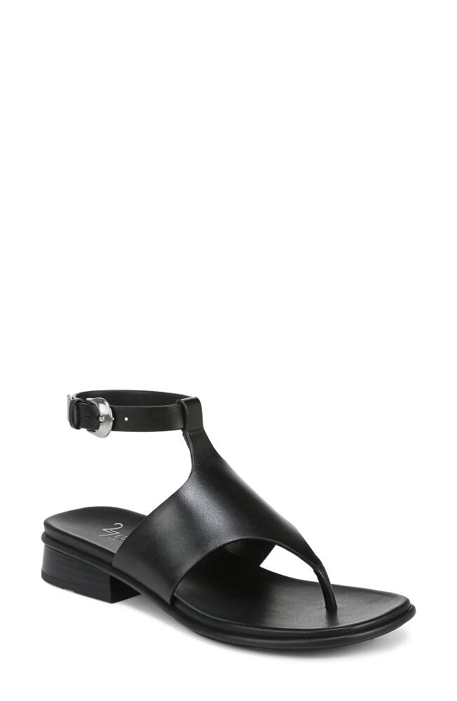 27 EDIT Naturalizer Beck Ankle Strap Sandal in Black Leather Cover