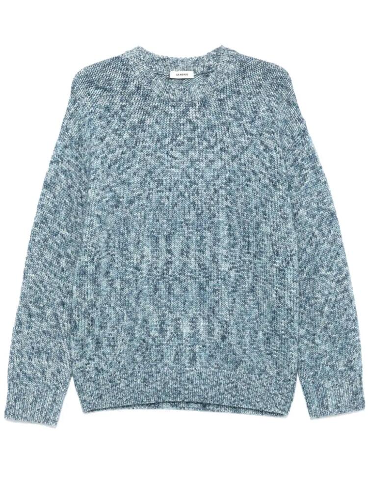 SANDRO chunky-knit sweater - Blue Cover