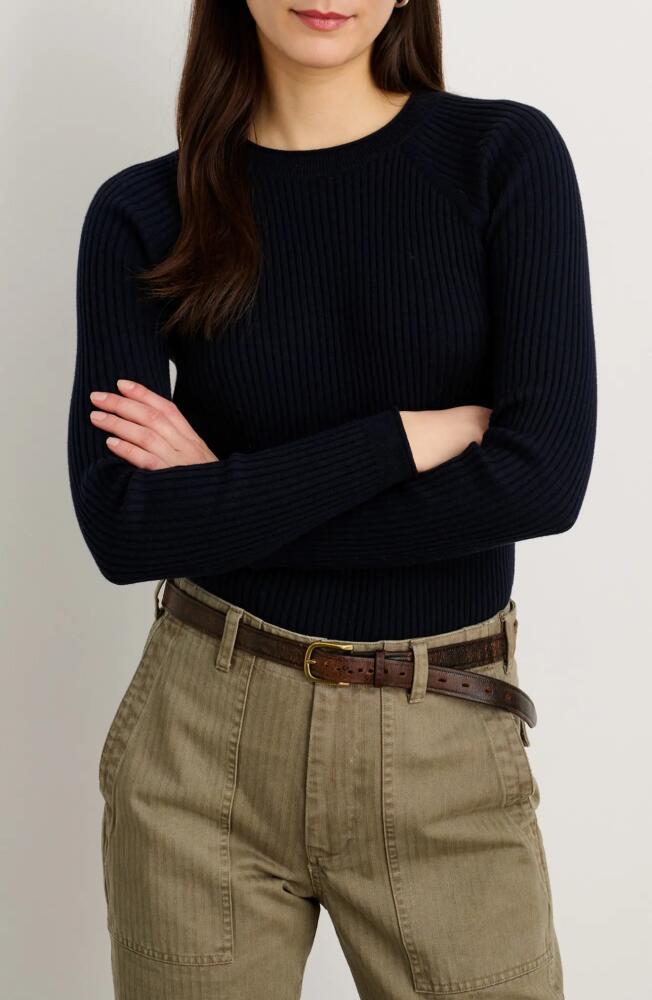 Alex Mill Josie Rib Cotton & Cashmere Sweater in Navy Cover