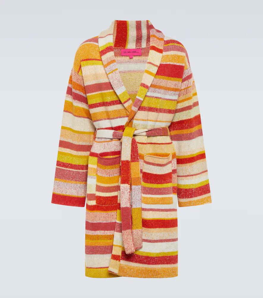 The Elder Statesman Striped cashmere robe Cover