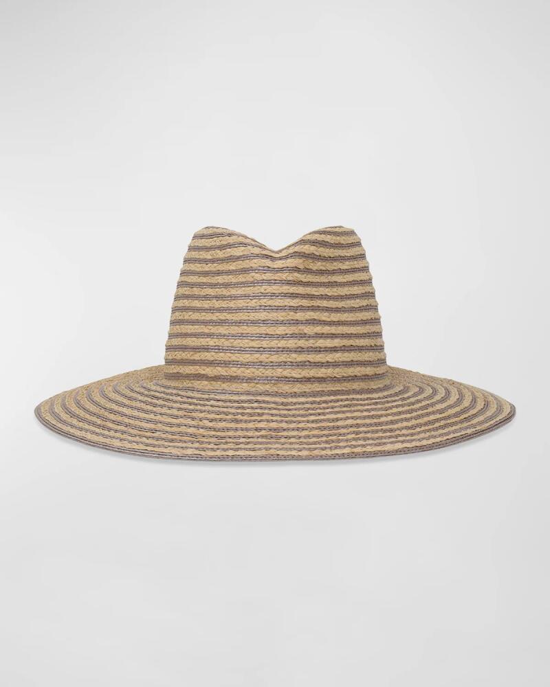 Gigi Burris Jeanne Striped Straw Fedora Cover