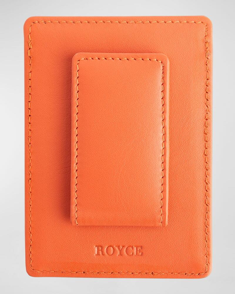 ROYCE New York Magnetic Money Clip Wallet, Personalized Cover