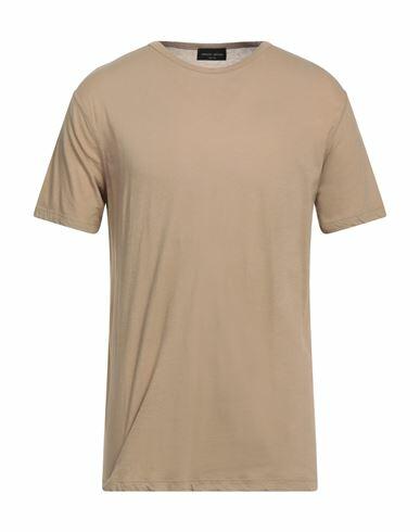 Roberto Collina Man T-shirt Camel Cotton Cover