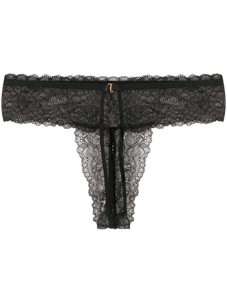 Maison Close Le Petit Secret open tanga - Black Cover