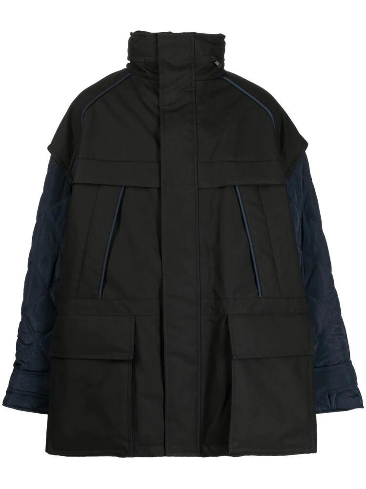 Juun.J zip-up padded jacket - Black Cover