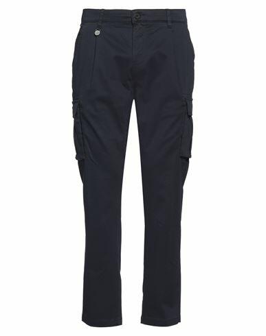 Yes Zee By Essenza Man Pants Navy blue Cotton, Elastane Cover