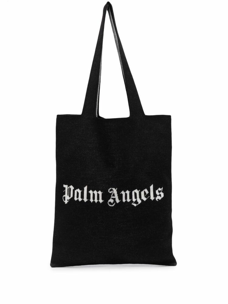 Palm Angels logo-print tote - Black Cover