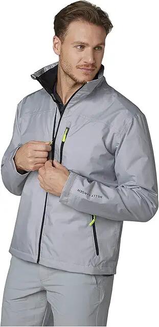 Helly Hansen Crew Midlayer Jacket (Grey Fog) Men's Clothing Cover