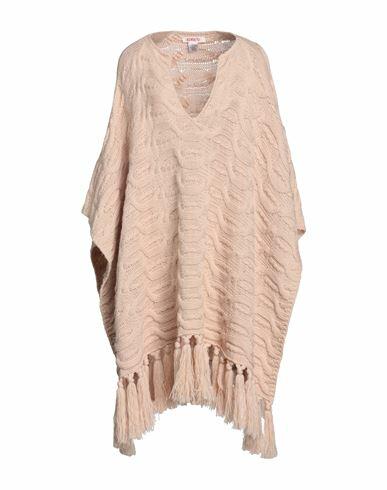 Kontatto Woman Cape Beige Wool, Acrylic Cover