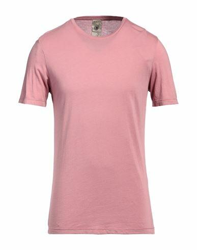 H953 Man T-shirt Pastel pink Pima Cotton, Modal Cover