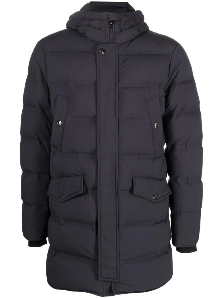 Kired feather-down padded jacket - Blue Cover