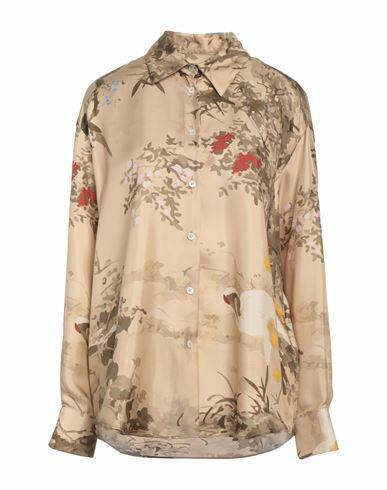 Act N°1 Woman Shirt Camel Silk Cover