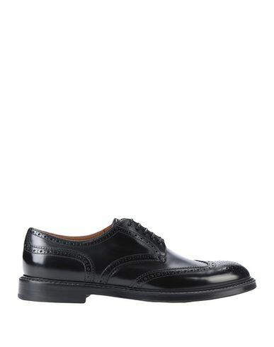 Doucal's Man Lace-up shoes Black Calfskin Cover