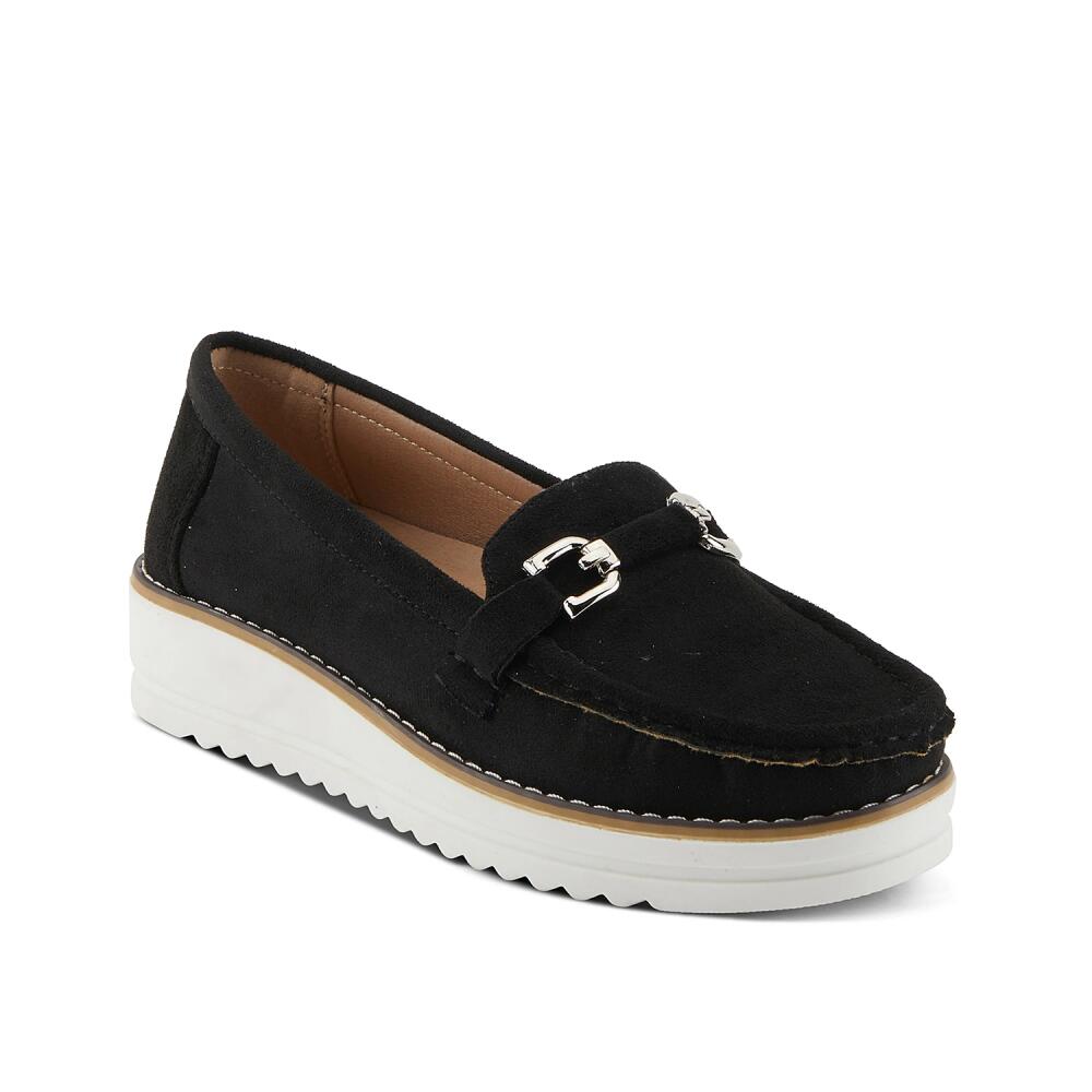 Flexus by Spring Step Canton Platform Loafer | Women's | Black Cover