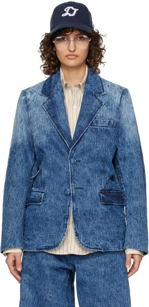 ADER error Blue Drush Denim Blazer Cover