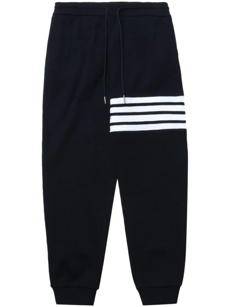 Thom Browne 4-Bar cotton track pants - Blue Cover