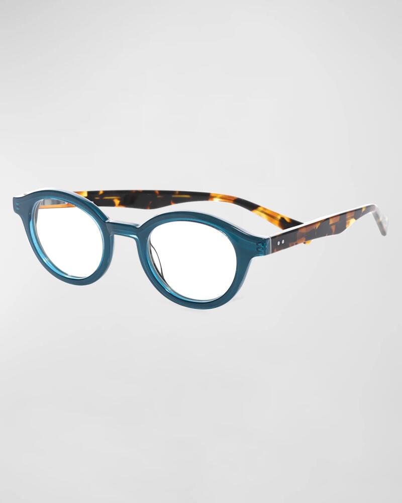 Eyebobs TV Party Round Two-Tone Readers, Blue/Tortoise Cover