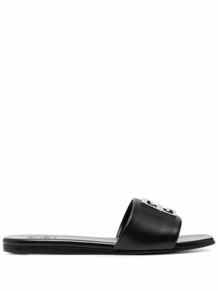 Givenchy logo-plaque detail sandals - Black Cover