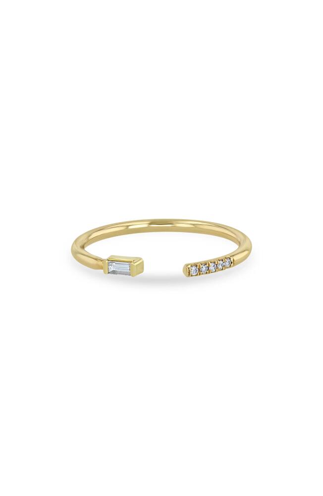 Zoë Chicco Mixed Open Diamond Ring in Yellow Gold Cover