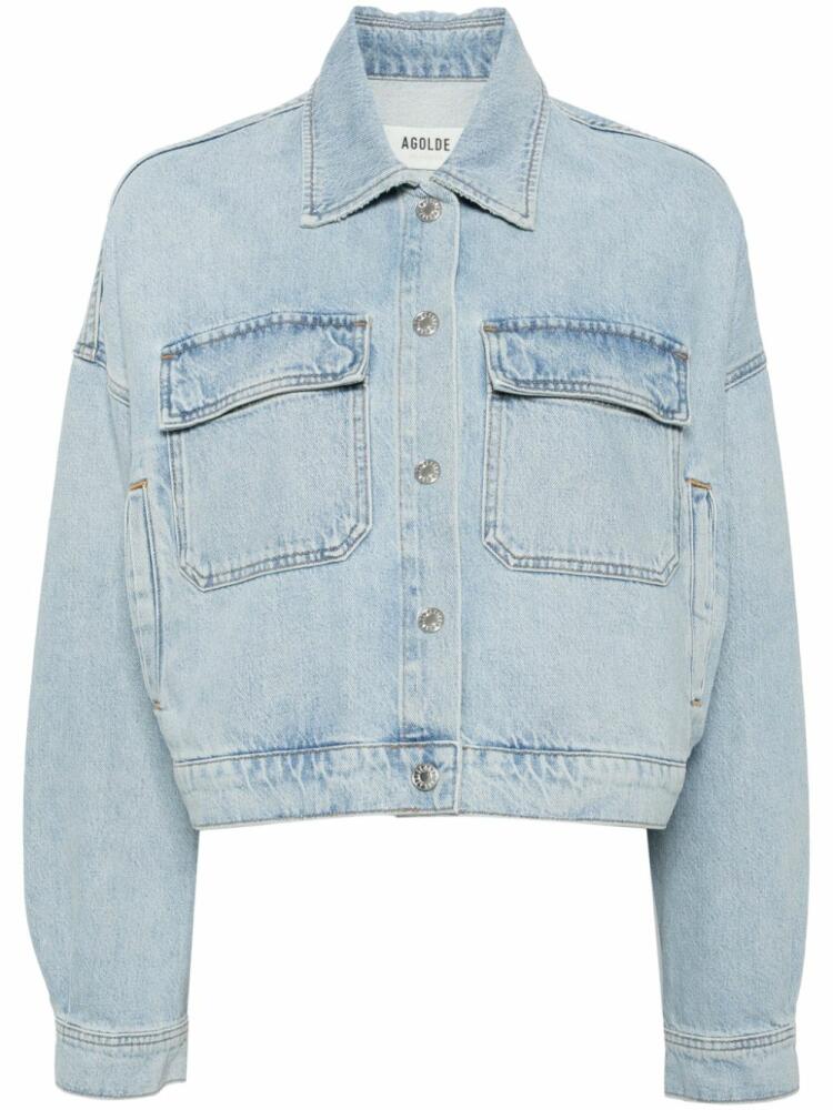 AGOLDE regenerative cotton denim jacket - Blue Cover