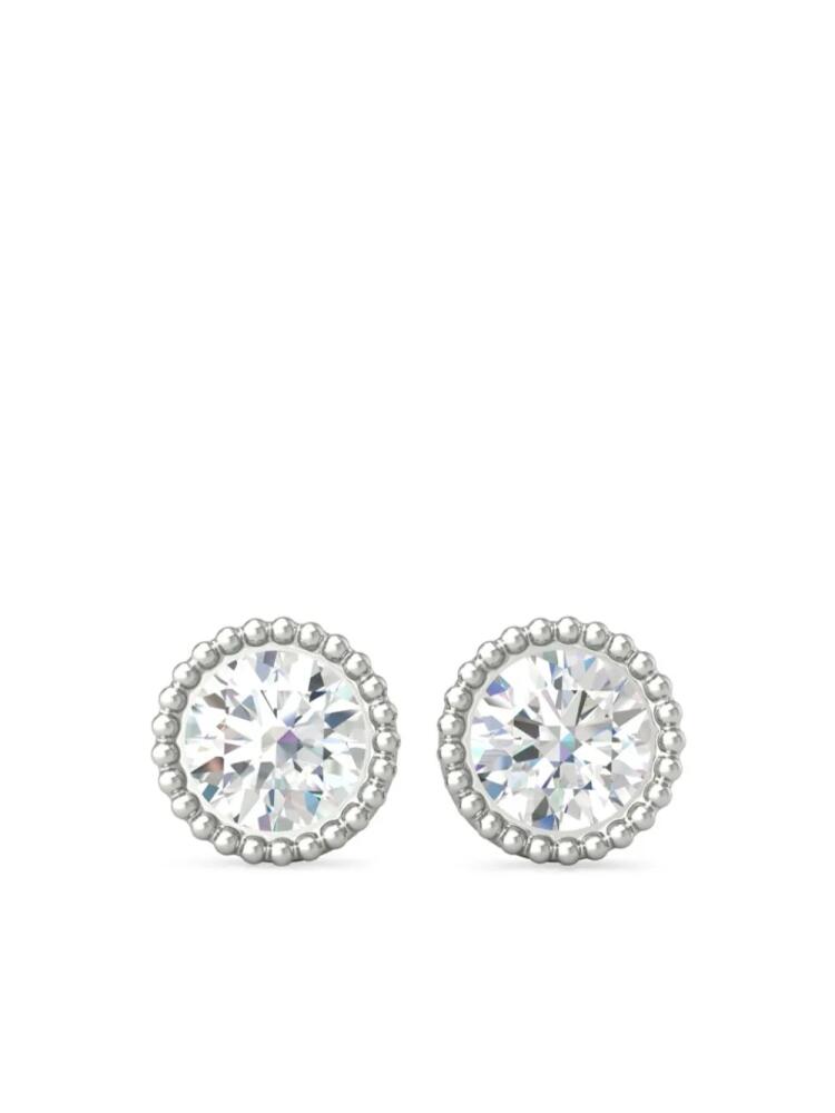 VEYNOU 14kt white gold Kate diamond stud earrings - Silver Cover