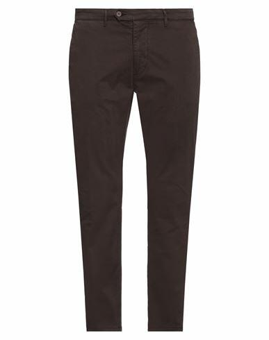 0/zero Construction Man Pants Dark brown Cotton, Elastane Cover