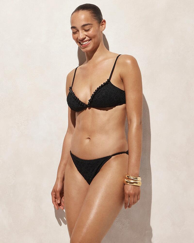 J.Crew '90s cloque no-tie string bikini bottom Cover