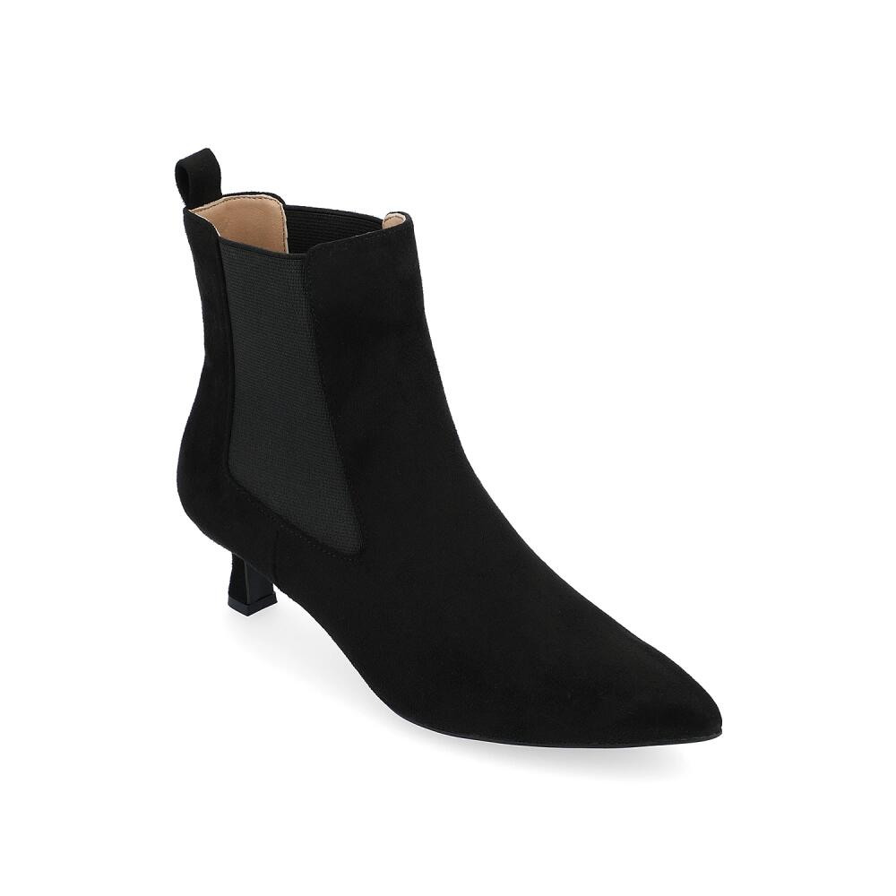 Journee Collection Tenlee Chelsea Boot | Women's | Black Suede Cover