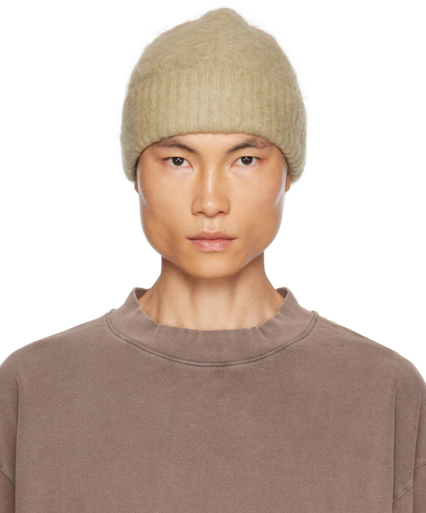 Acne Studios Beige Wool Mohair Beanie Cover