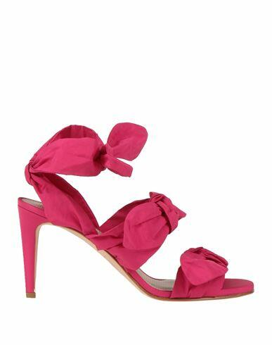 Red(v) Woman Sandals Fuchsia Textile fibers Cover