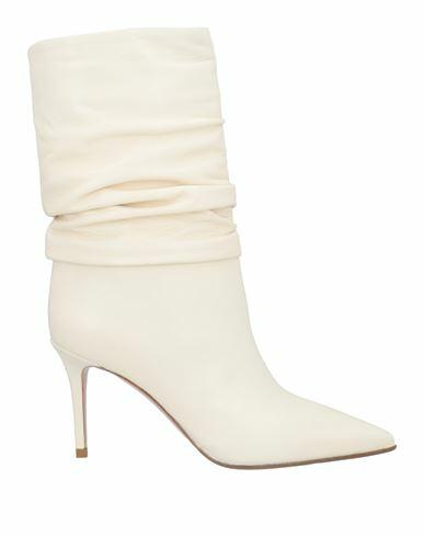 Le Silla Woman Ankle boots Cream Leather Cover