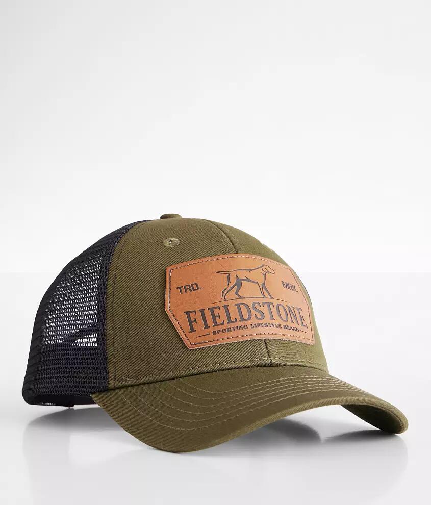 Fieldstone Leather Dog Patch Trucker Hat Cover