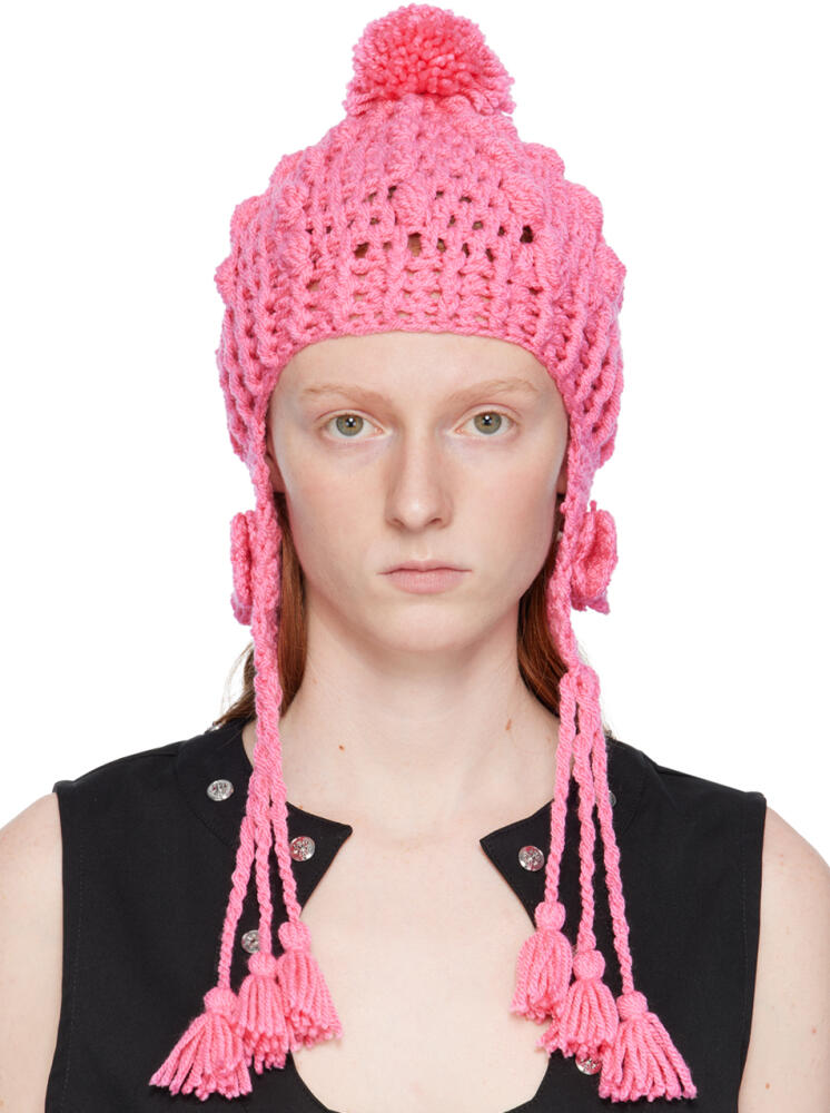 Anna Sui Pink Butterfly Beanie Cover