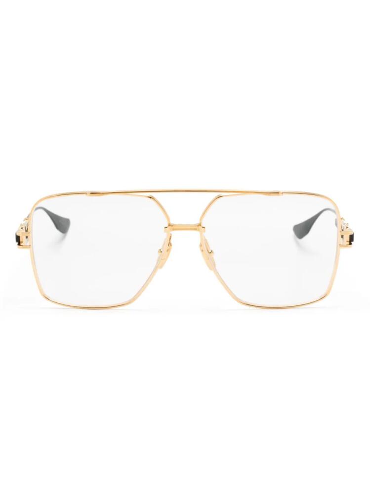 Dita Eyewear Grand-Emperik square-frame glasses - Gold Cover