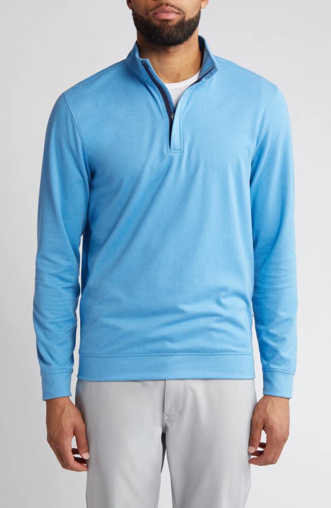 Swannies McKinnon Quarter Zip Golf Pullover in Blue Cover